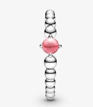 Anello PANDORA petalo rosa decorato con sfere - Biondo Gioielli