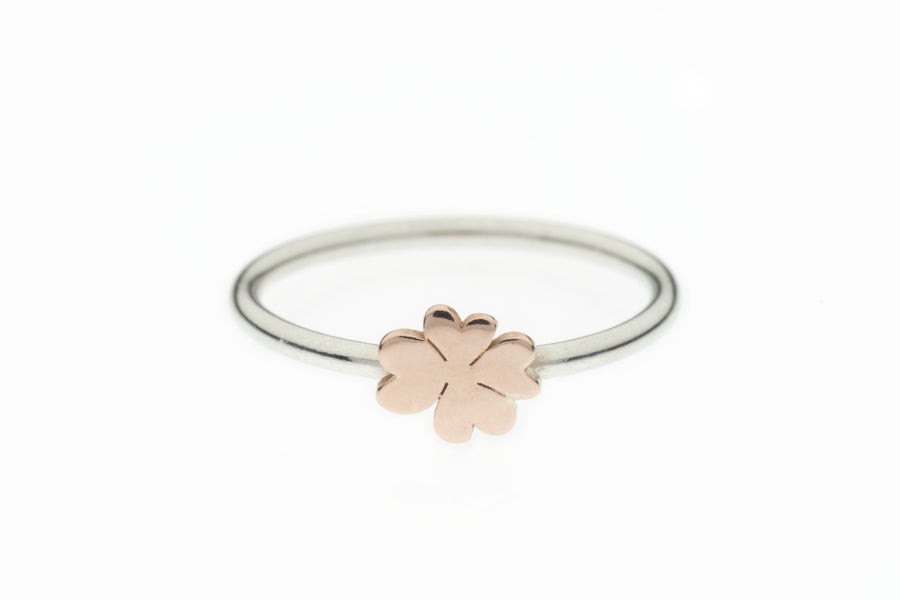 Anello donna in oro rosa CUORI & FRECCE