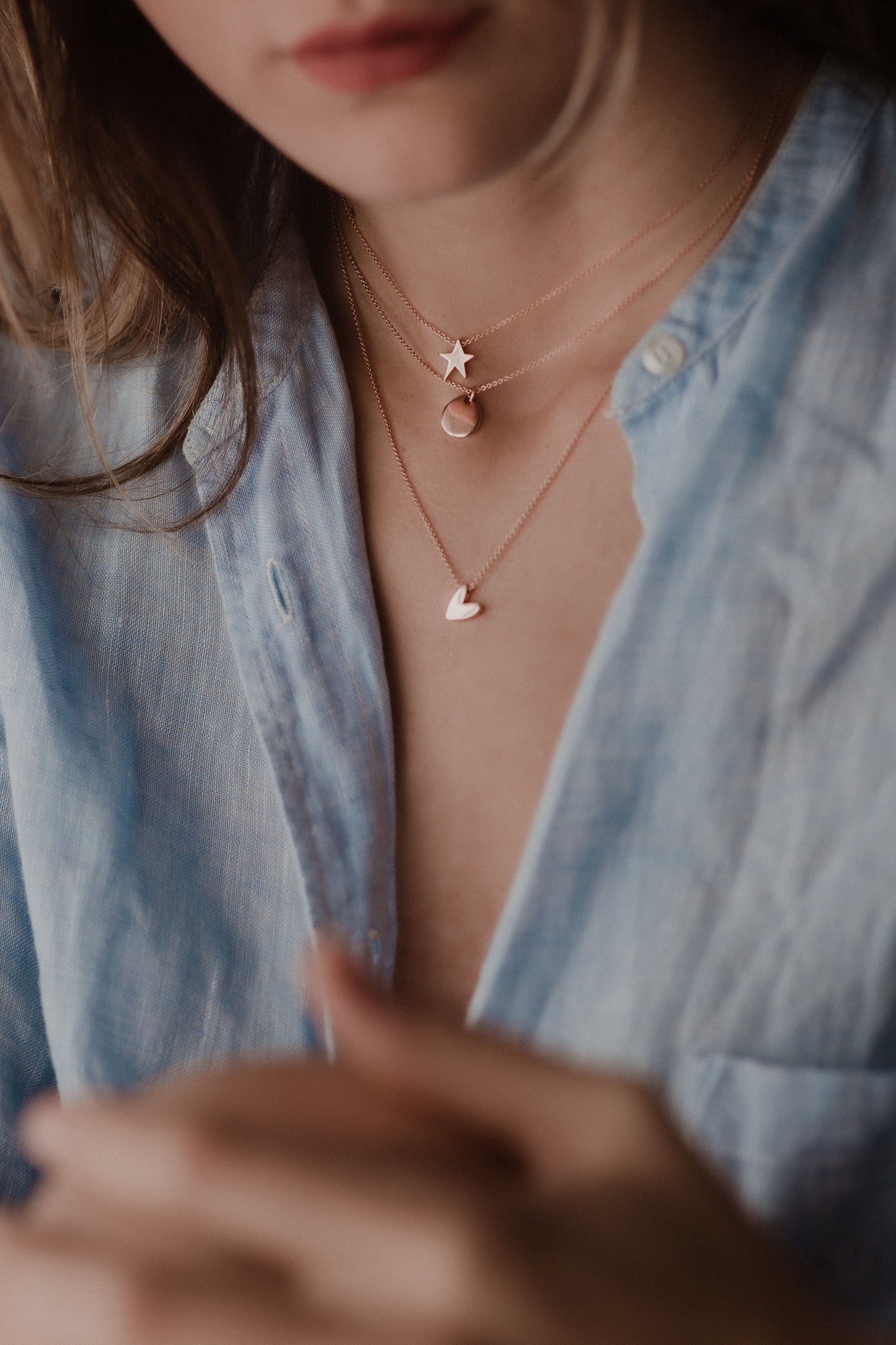 Girocollo in oro rosa CUORI & FRECCE