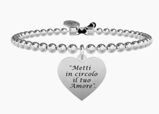 Bracciale donna KIDULT Ligabue Collection Metti in circolo il tuo amore - Biondo Gioielli