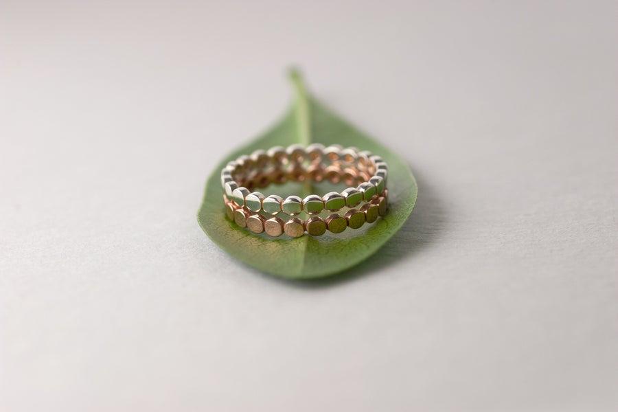 Anello donna in oro rosa CUORI & FRECCE