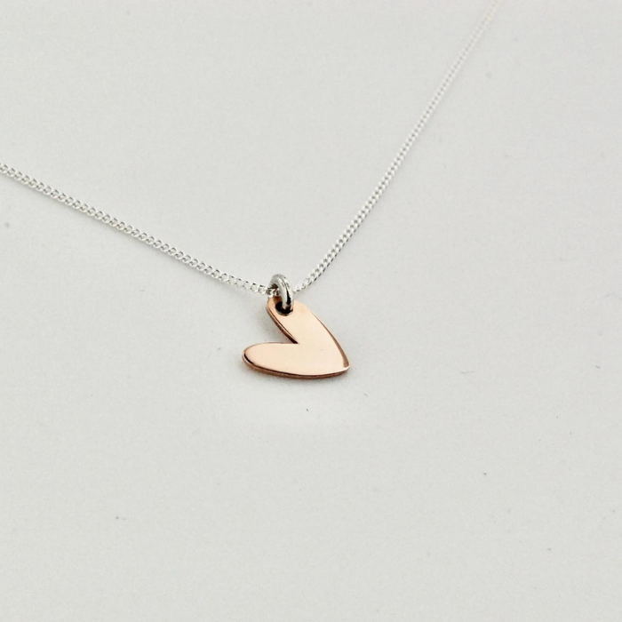 Girocollo in argento e oro rosa CUORI & FRECCE