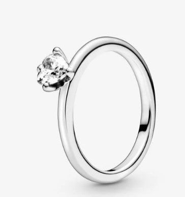 Anello PANDORA solitario con cuore - Biondo Gioielli