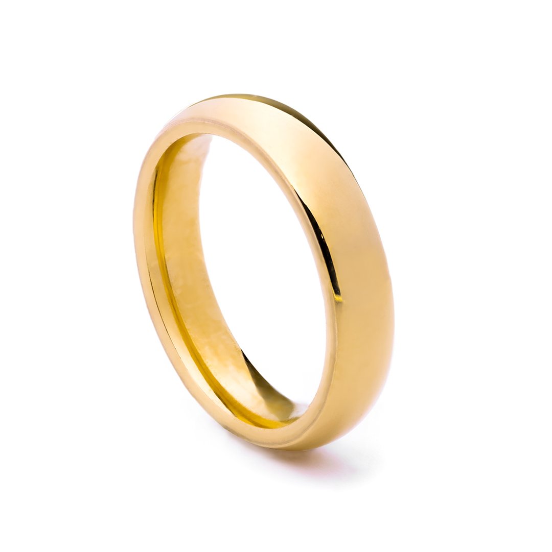 Fede comoda in oro giallo 18KT UNOAERRE
