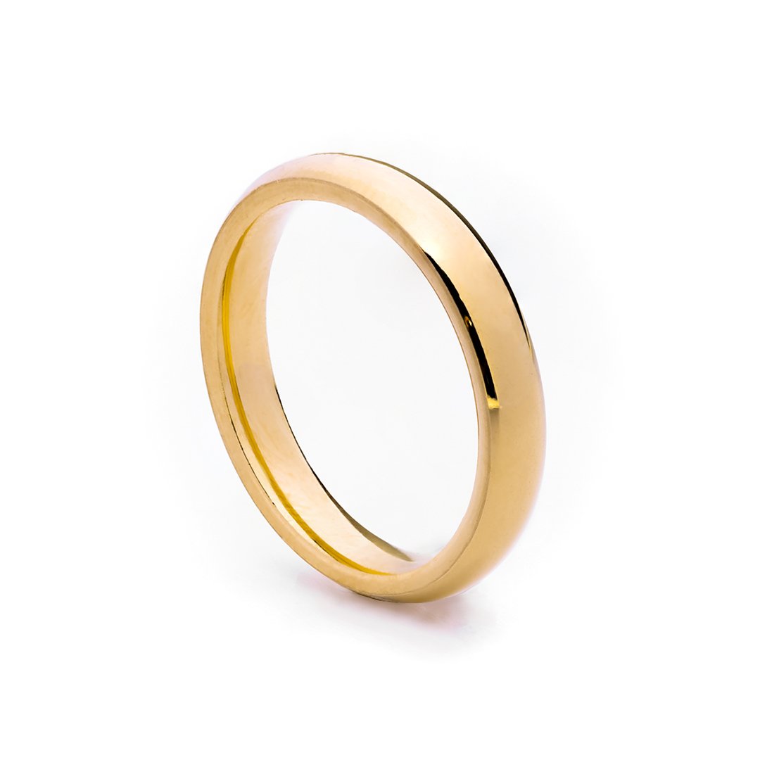 Fede comoda in oro giallo 18KT UNOAERRE