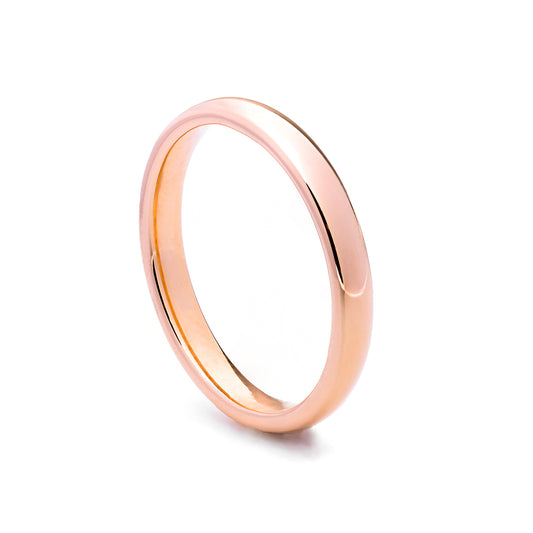 Fede comoda in oro rosa 18KT UNOAERRE