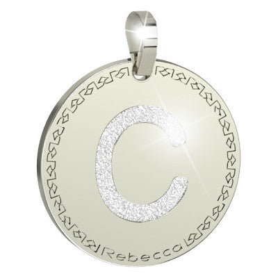 Ciondolo donna REBECCA Lettera iniziale glitter