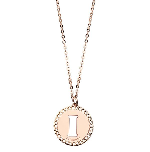 Collana donna BOCCADAMO Lettera I - Biondo Gioielli