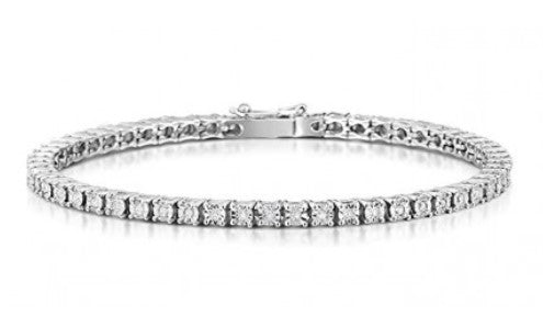 Tennis Zirconia in argento - Biondo Gioielli